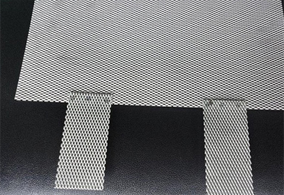 Titanium plate battery mesh