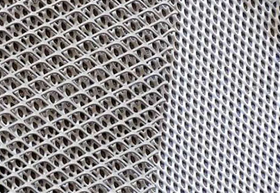 Expanded metal mesh collector network
