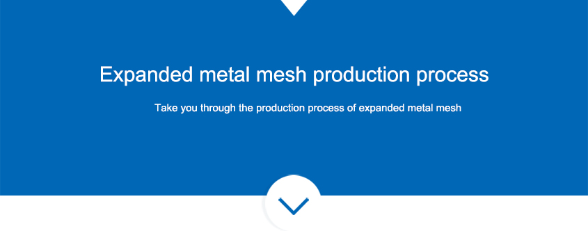 Expanded metal mesh production process